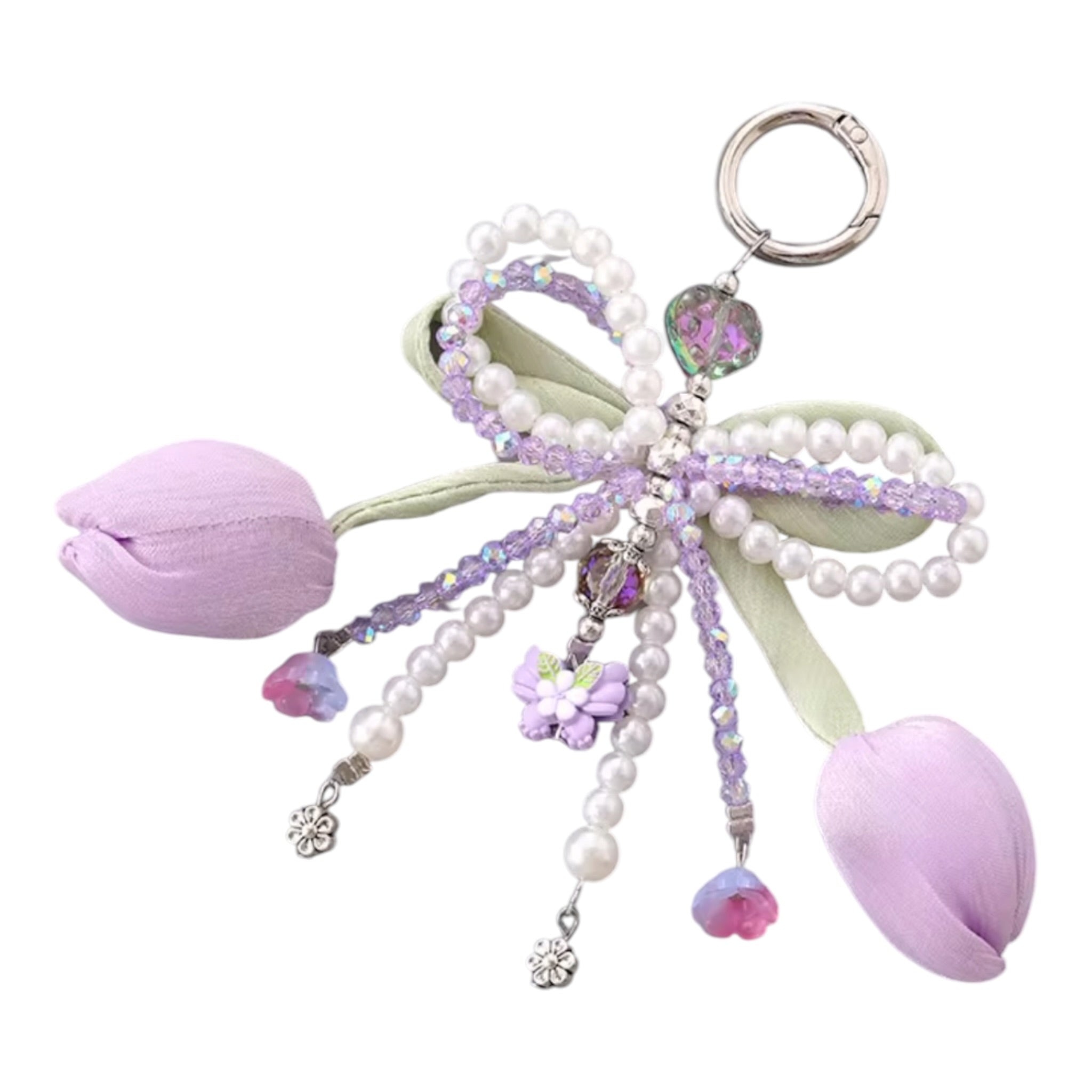 Tulip Bow Bag & Backpack Charm