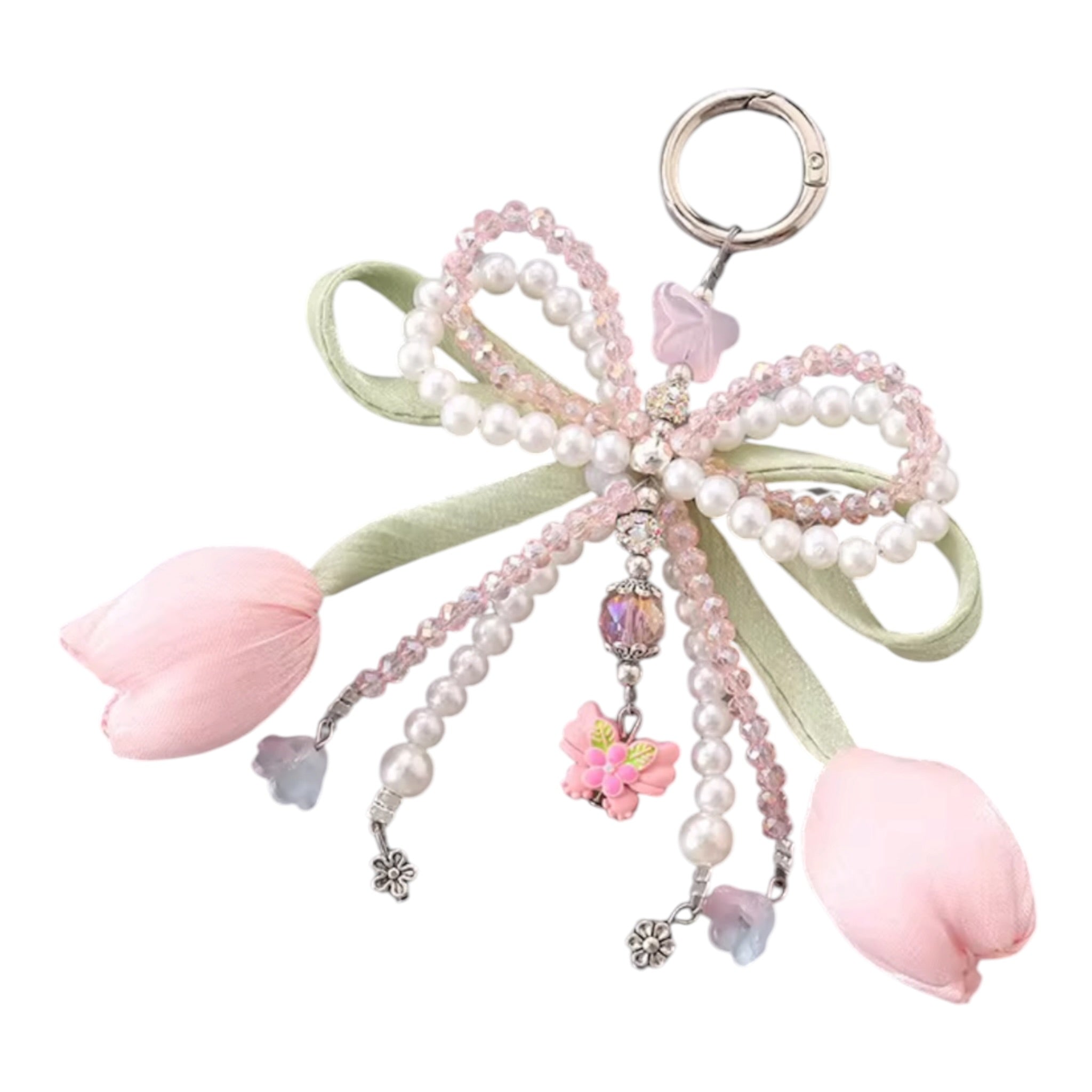Tulip Bow Bag & Backpack Charm