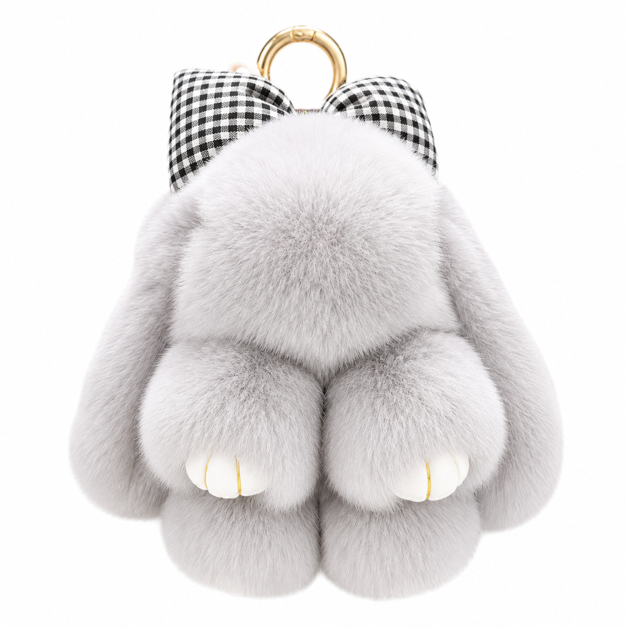 Fluffy Bunny Bag & Backpack Charm