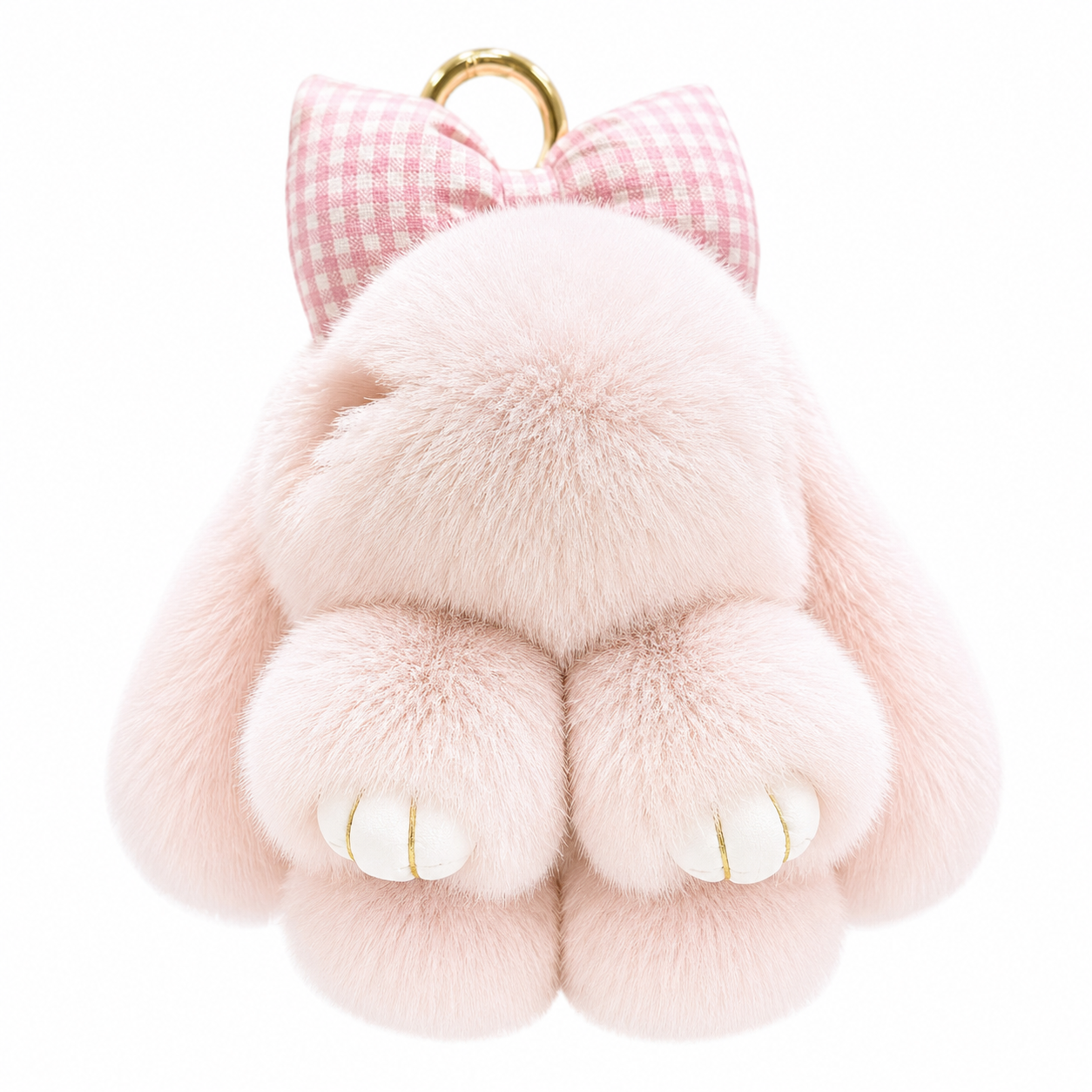 Fluffy Bunny Bag & Backpack Charm