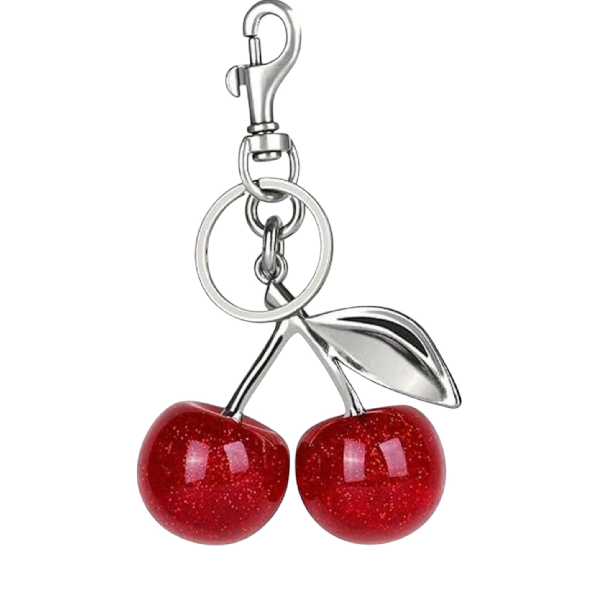 Large Cherry Keychain
